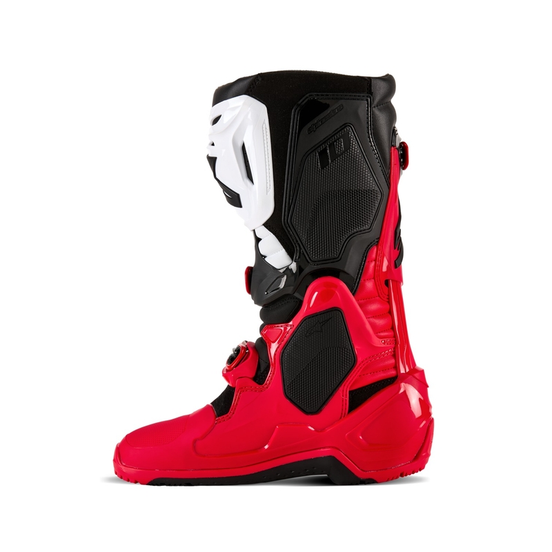 Stivali moto Alpinestars Tech 10 Enduro rosso-nero-bianco