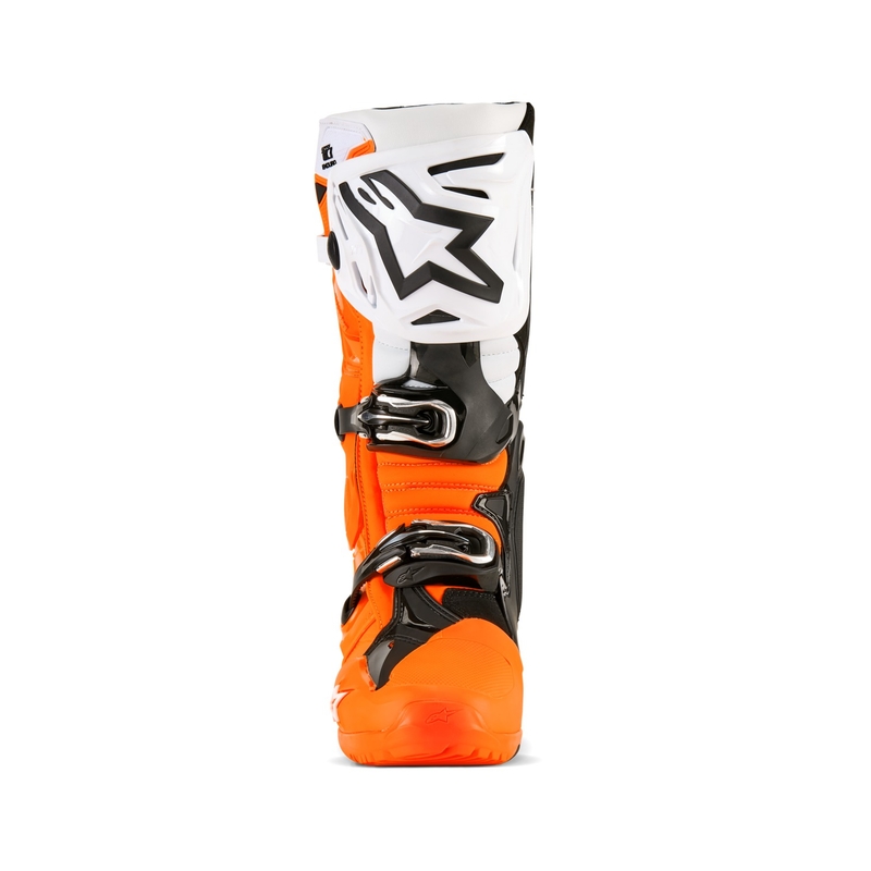 Stivali moto Alpinestars Tech 10 Enduro arancione fluo-nero-bianco
