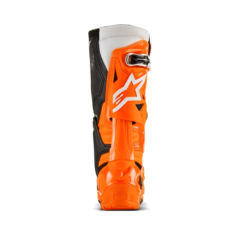 Stivali moto Alpinestars Tech 10 Enduro arancione fluo-nero-bianco