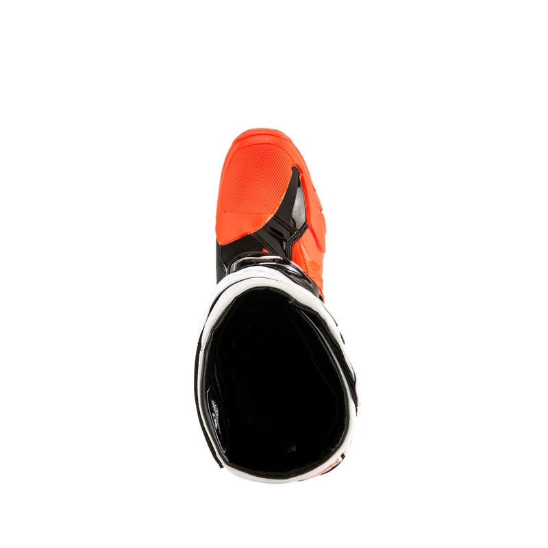 Stivali moto Alpinestars Tech 10 Enduro arancione fluo-nero-bianco