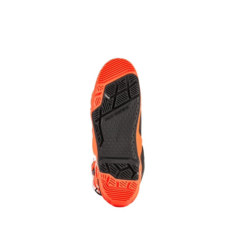 Stivali moto Alpinestars Tech 10 Enduro arancione fluo-nero-bianco