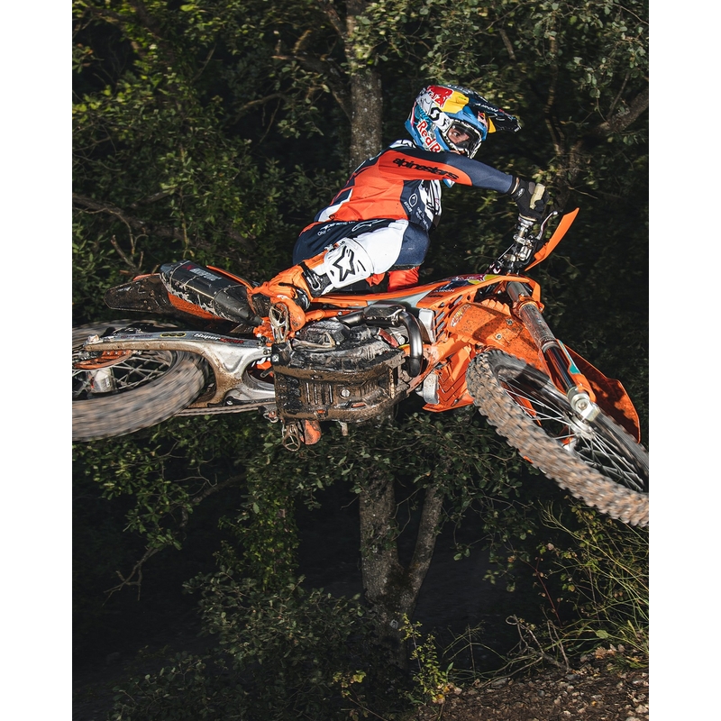 Stivali moto Alpinestars Tech 10 Enduro arancione fluo-nero-bianco