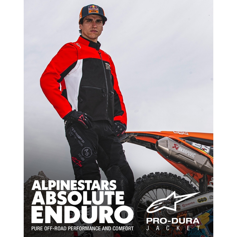 Giacca Alpinestars PRO-Dura nero-rosso-bianco
