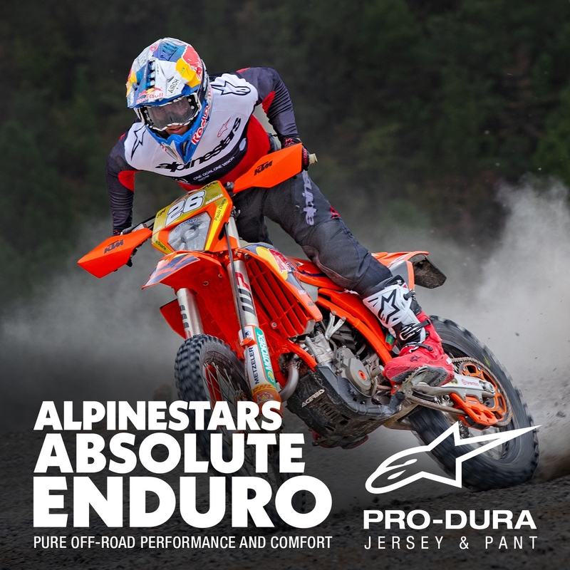 Maglia motocross Alpinestars PRO-Dura nero-rosso-bianco