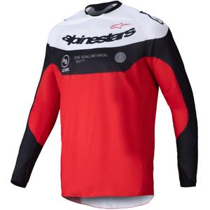 Maglia motocross Alpinestars PRO-Dura nero-rosso-bianco
