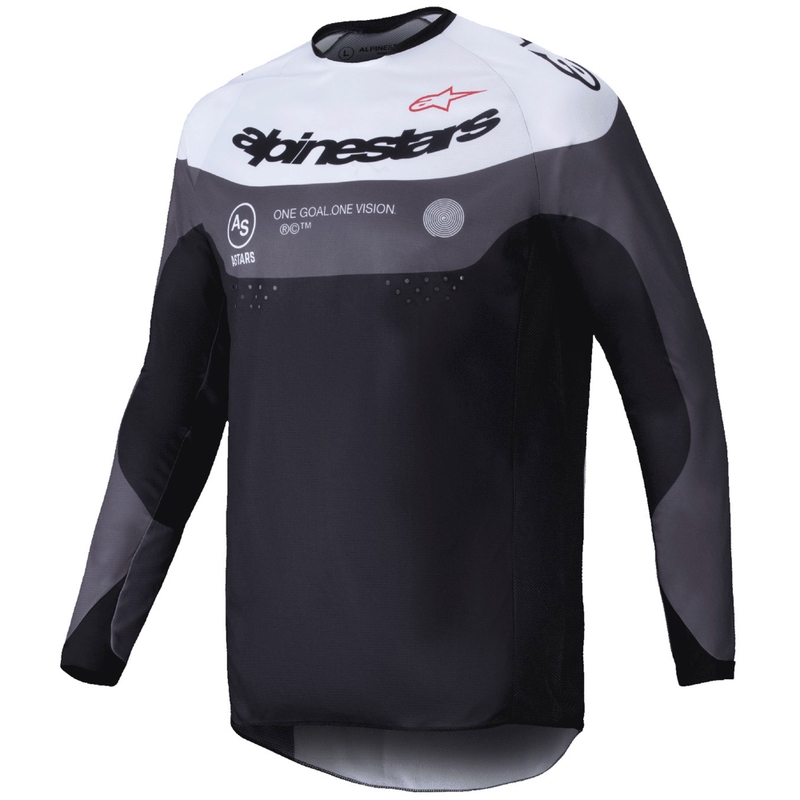 Maglia motocross Alpinestars PRO-Dura nero-bianca