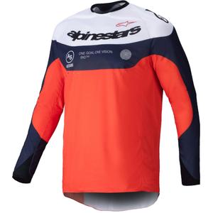 Maglia motocross Alpinestars PRO-Dura blu-arancio-bianco