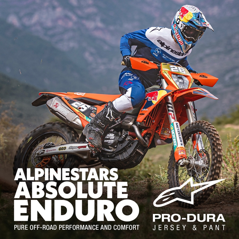 Maglia motocross Alpinestars PRO-Dura blu-bianca