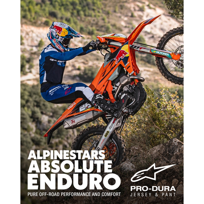 Maglia motocross Alpinestars PRO-Dura blu-bianca