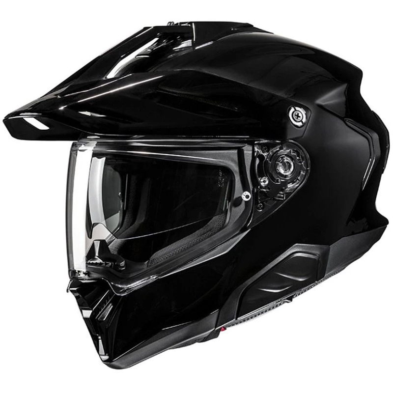 Casco moto enduro HJC RPHA 60 Solid nero lucido