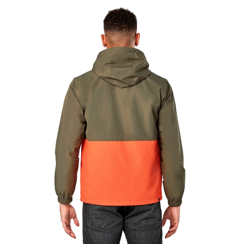 Giacca Alpinestars Speeded Windbreaker verde-arancio