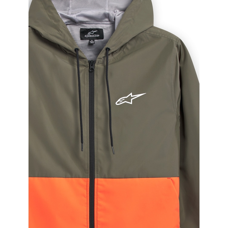Giacca Alpinestars Speeded Windbreaker verde-arancio