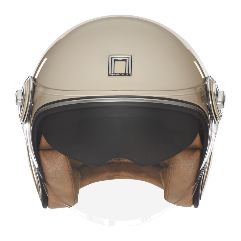 Casco moto aperto Nox Premium Heritage beige
