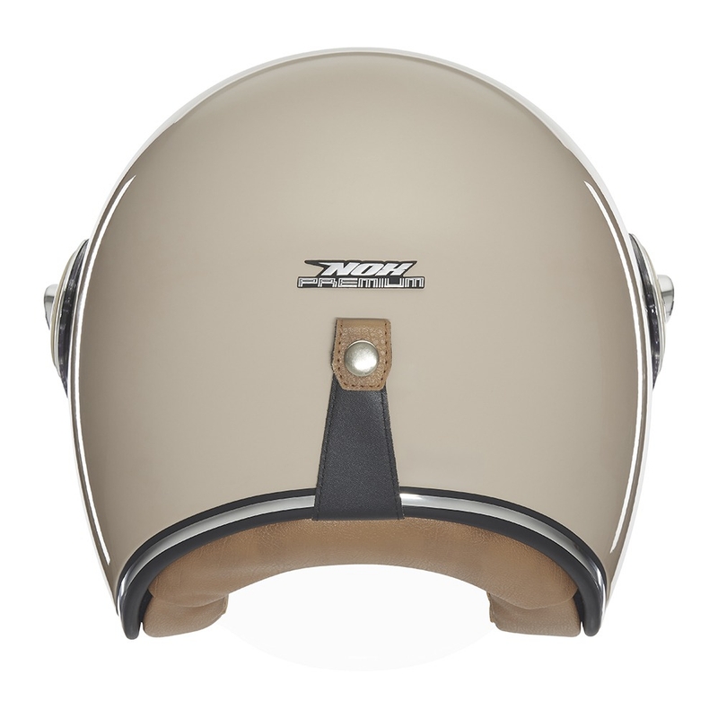 Casco moto aperto Nox Premium Heritage beige