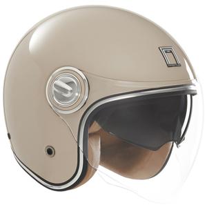 Casco moto aperto Nox Premium Heritage beige