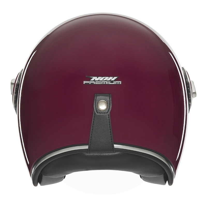 Casco moto aperto NOX PREMIUM Heritage bordeaux