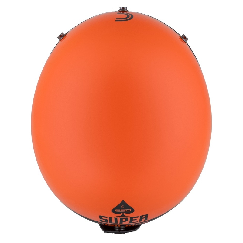 Casco Moto Open Cassida Eso Super Hooligan Nero-Arancio Perla