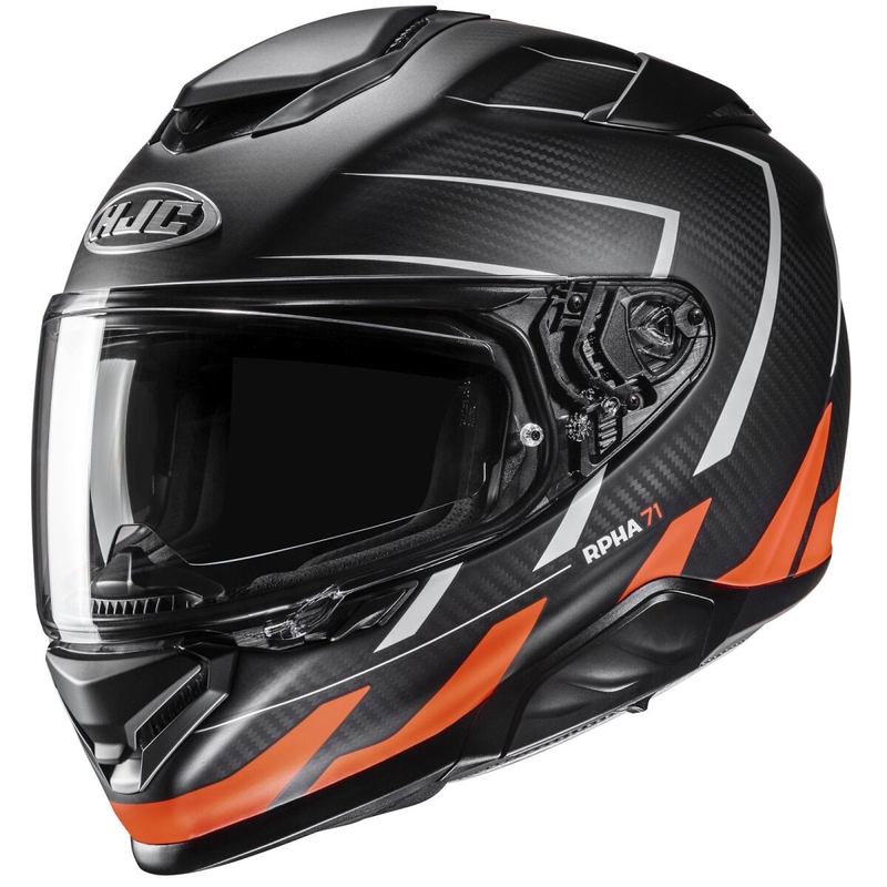 Casco integrale da moto HJC RPHA 71 CARBON Cano MC6HSF nero-arancione