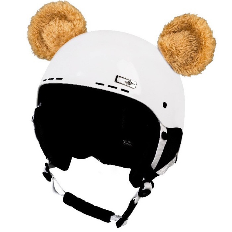 Crazy Ears Orecchie da casco beige da orsetto