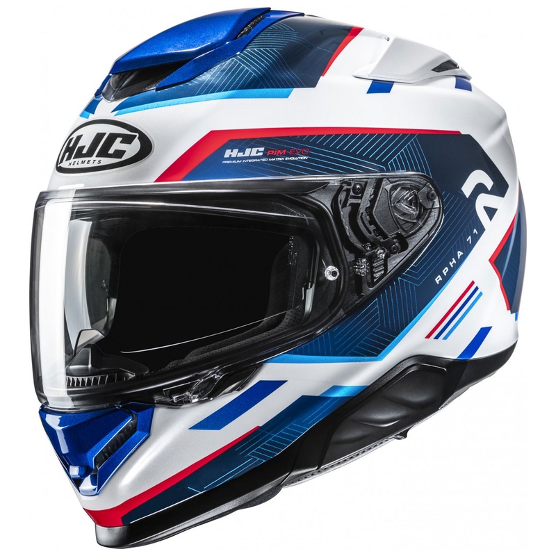 Casco moto integrale HJC RPHA 71 Ellon MC21 bianco-blu-rosso