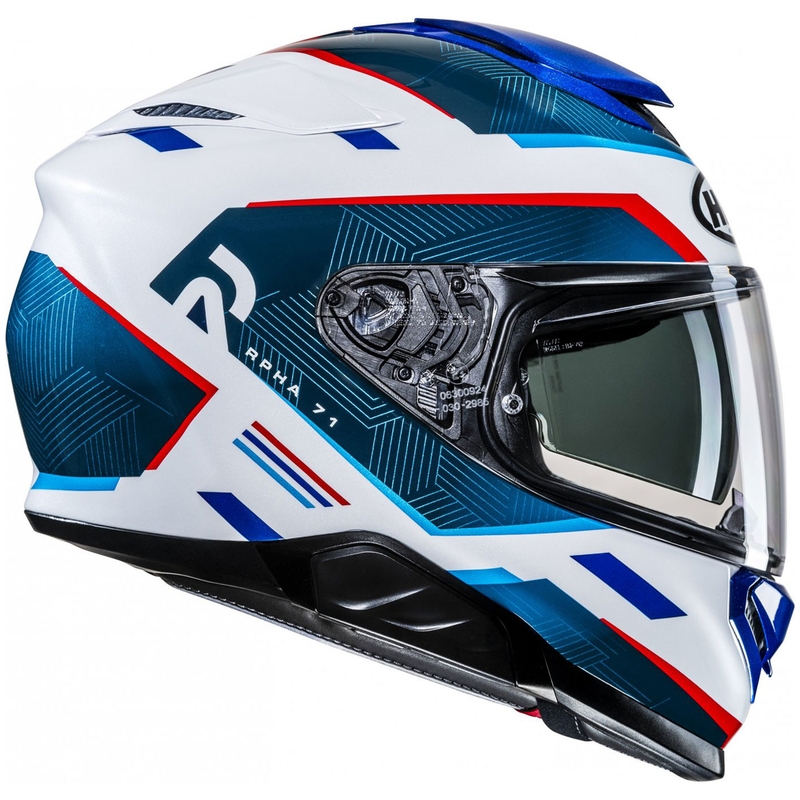 Casco moto integrale HJC RPHA 71 Ellon MC21 bianco-blu-rosso