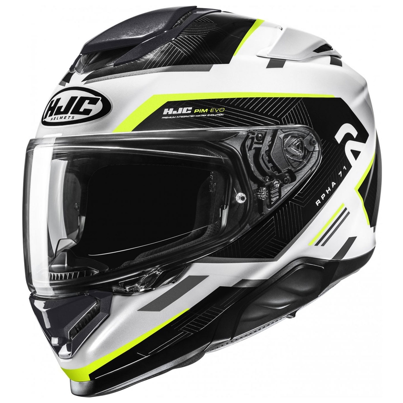 Casco Moto Integrale HJC RPHA 71 Ellon MC3H Bianco-Nero-Giallo Fluo Saldi