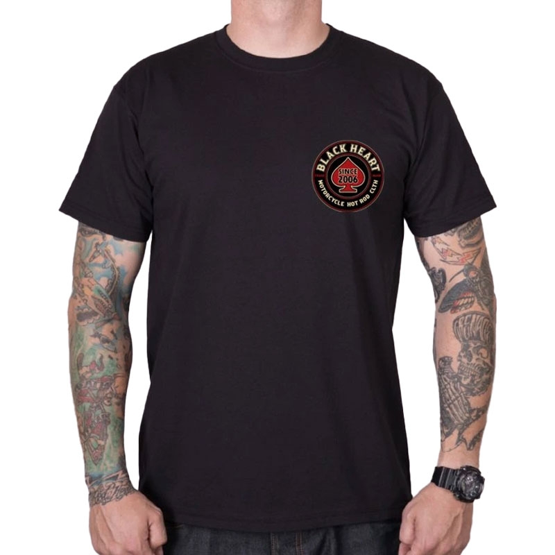 T-shirt Black Heart Air Fighter nera