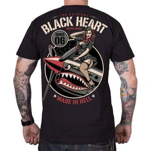 T-shirt Black Heart Air Fighter nera