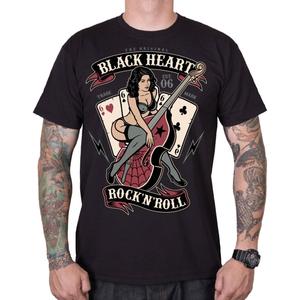T-shirt nera Heart Bass Pin Up nera