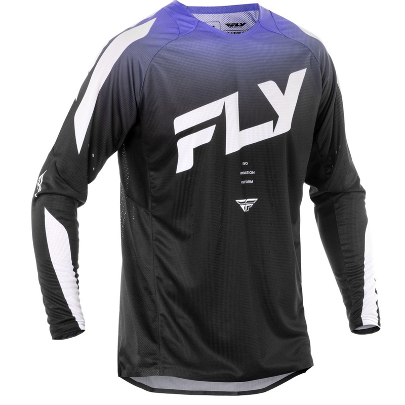 Maglia motocross FLY Racing Evolution nero-bianco-viola