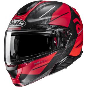 Casco moto apribile HJC RPHA 91 Blat MC1SF rosso-nero