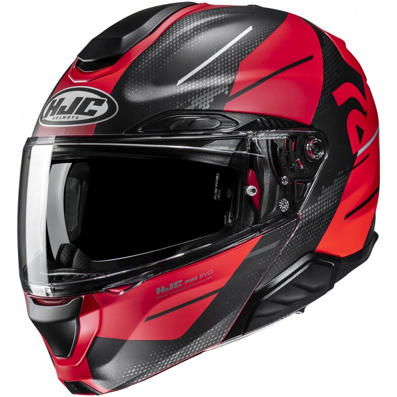 Casco moto apribile HJC RPHA 91 Blat MC1SF rosso-nero