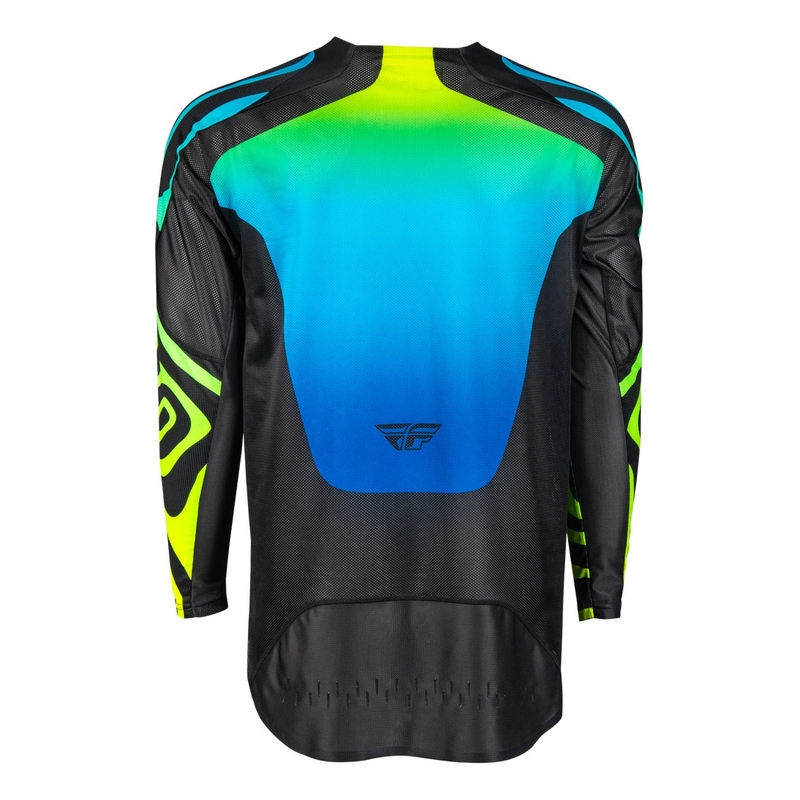 Maglia motocross FLY Racing Evolution nero-blu-giallo fluo