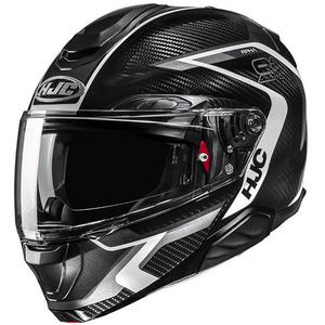 Casco moto flip-up HJC RPHA 91 CARBON Lagos MC5 nero-grigio