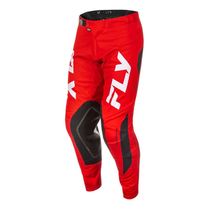 Pantaloni motocross FLY Racing Evolution rosso-bianco-nero