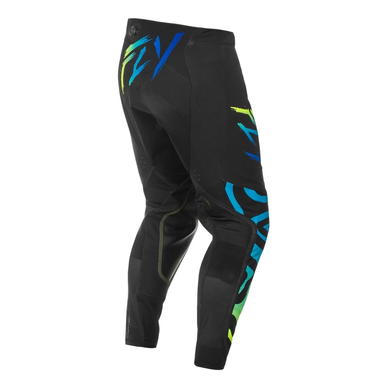 Pantaloni motocross FLY Racing Evolution nero-blu-giallo fluo
