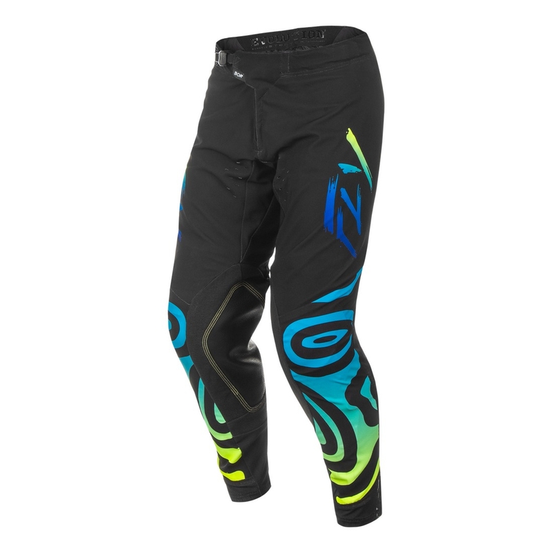 Pantaloni motocross FLY Racing Evolution nero-blu-giallo fluo