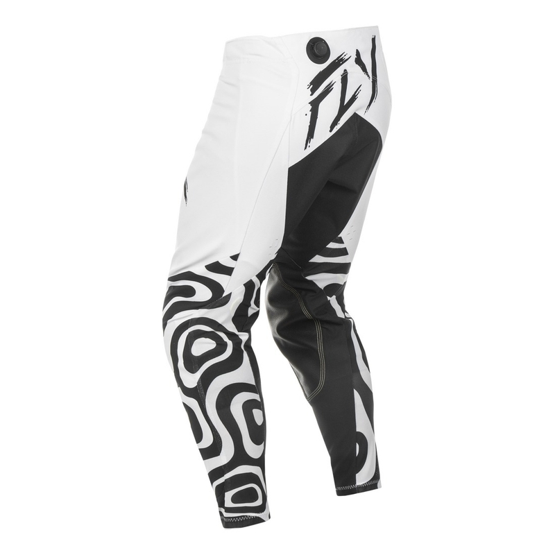 Pantaloni motocross FLY Racing Evolution bianco-nero
