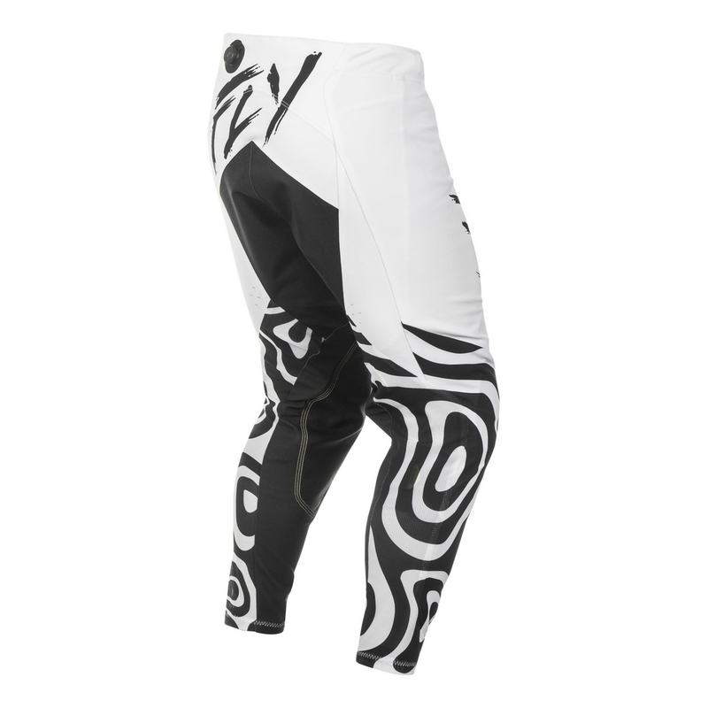 Pantaloni motocross FLY Racing Evolution bianco-nero