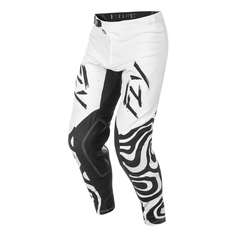 Pantaloni motocross FLY Racing Evolution bianco-nero