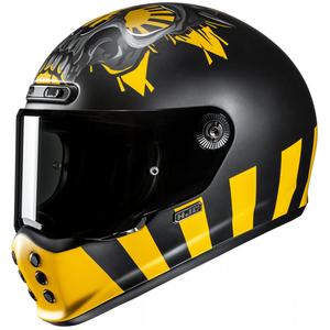 Casco moto integrale HJC V10 Crania MC3SF nero-giallo