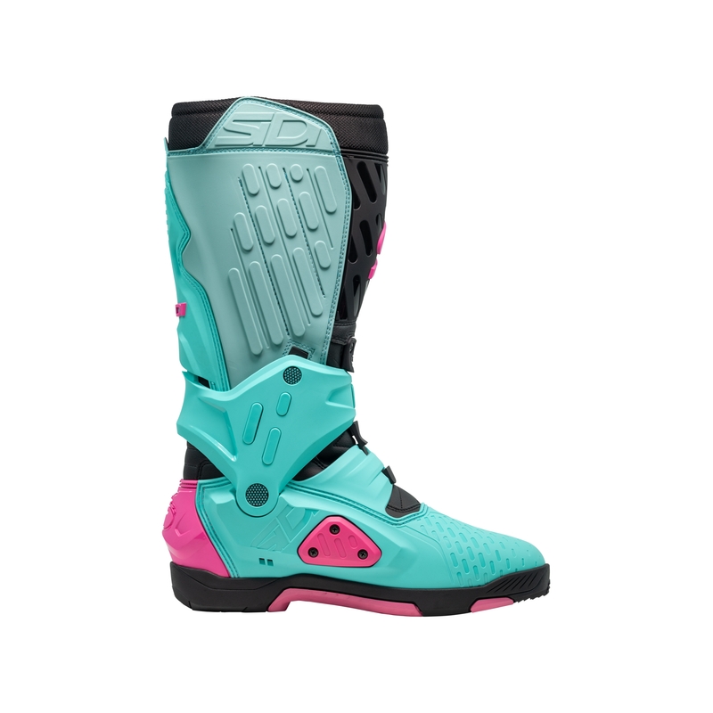 Stivali moto SiDi Crossair menta-nero-rosa