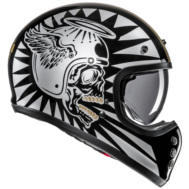 Casco integrale da moto HJC V60 Flame MC9 oro-nero