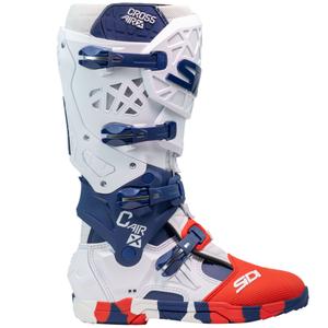 Stivali moto SiDi Crossair X bianco-blu-rosso