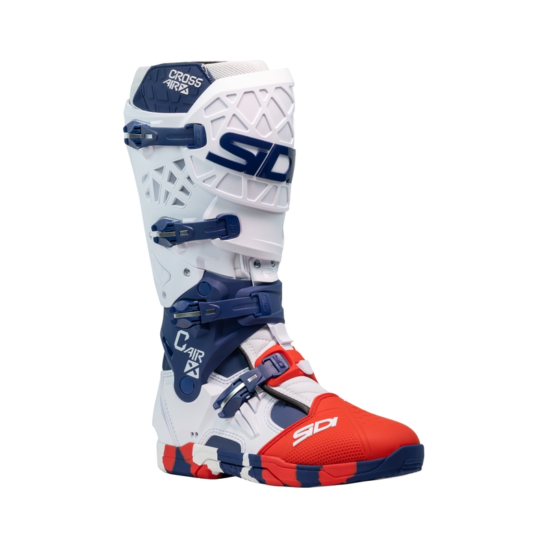 Stivali moto SiDi Crossair X bianco-blu-rosso
