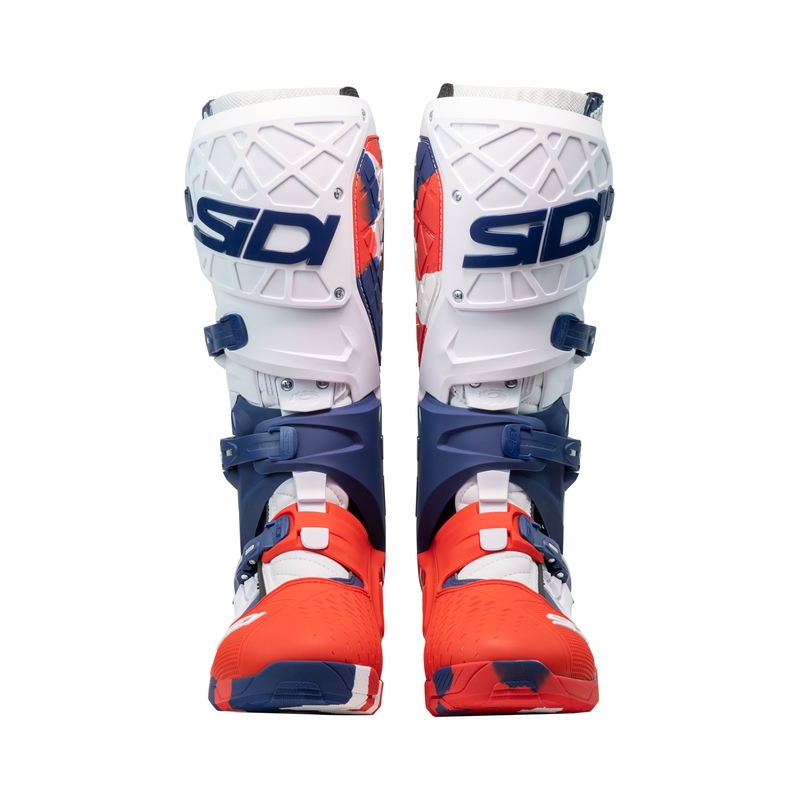 Stivali moto SiDi Crossair X bianco-blu-rosso