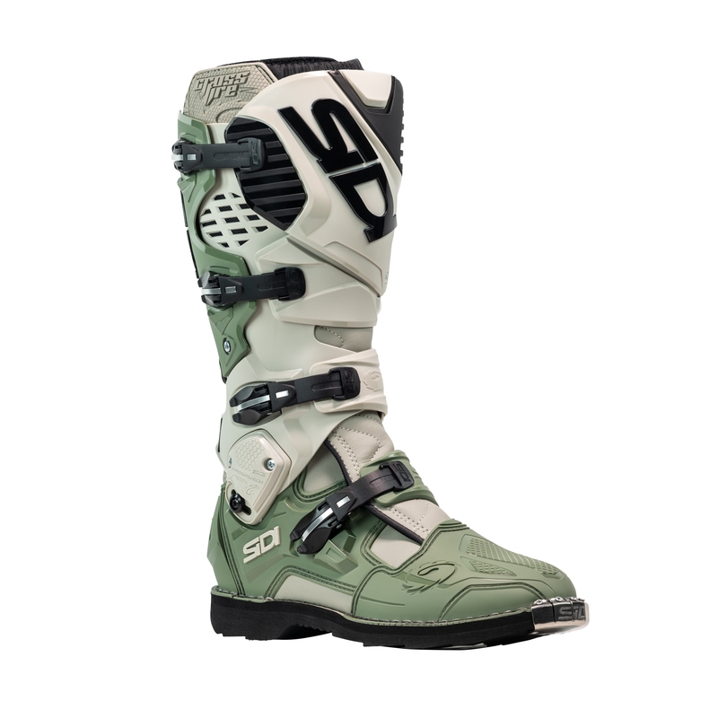 Stivali moto SiDi Crossfire 3 verde-beige
