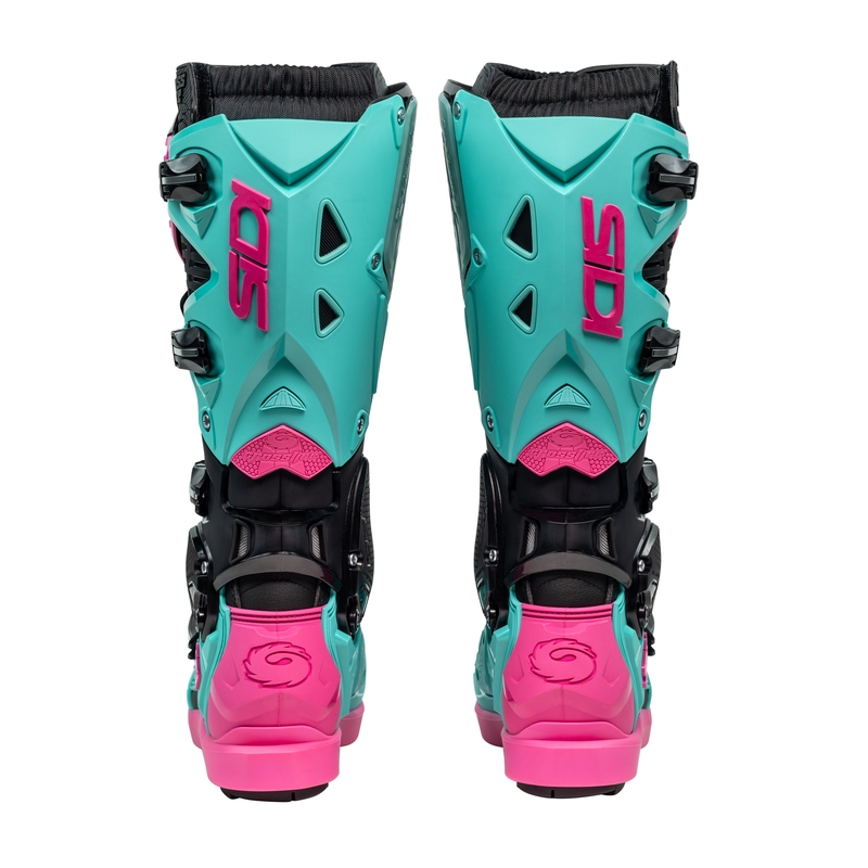 Stivali moto SiDi Crossfire 3 SRS nero-menta-rosa
