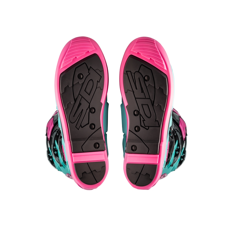 Stivali moto SiDi Crossfire 3 SRS nero-menta-rosa
