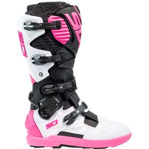 Stivali moto SiDi Crossfire 3 SRS nero-bianco-rosa